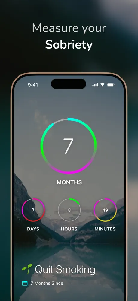 DayCount measuring a sobriety milestone