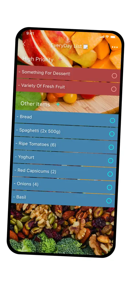Listly grocery list